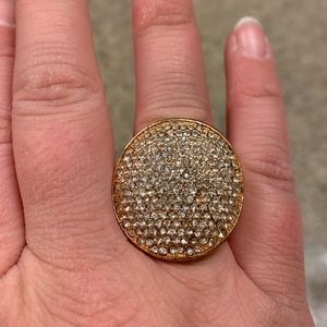 The limited size 6 rose gold cubic zirconia ring